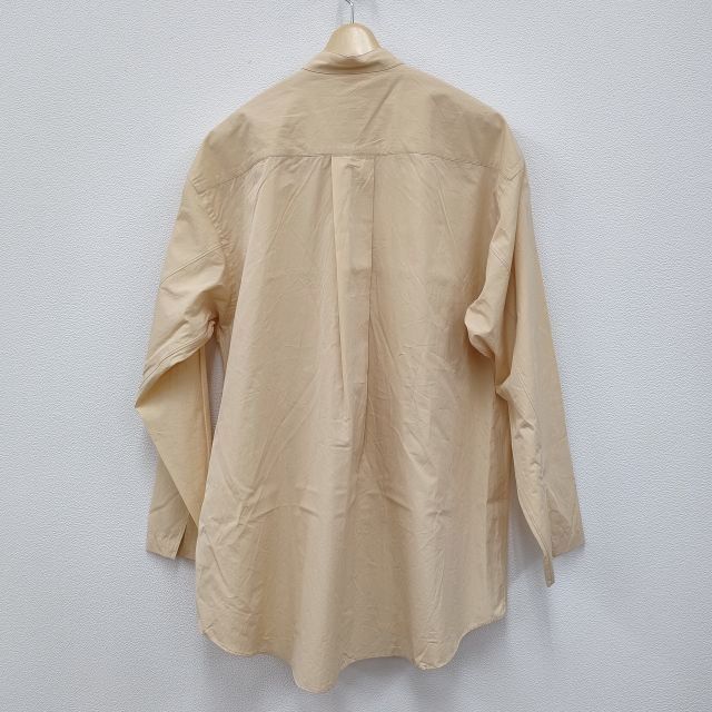POSTELEGANT TP21A0004 Fine Cotton Broad Relax Shirt 長袖シャツ イエロー系 メンズ ポステレガント【中古】3-0223M∞_1