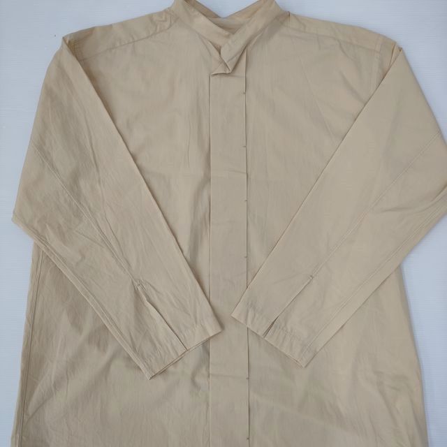 POSTELEGANT TP21A0004 Fine Cotton Broad Relax Shirt 長袖シャツ イエロー系 メンズ ポステレガント【中古】3-0223M∞_2