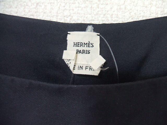 HERMES/シルク/ノースリーブブラウス/エルメス/ネイビー/サイズ40【中古】【レディース】1-0714S▲_2