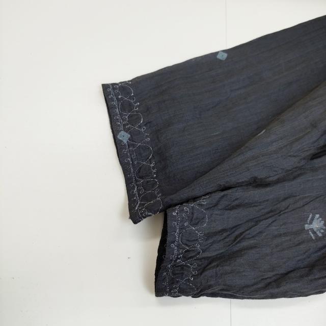 maku textiles シルクコットン インディゴ染め カシュクール 92224