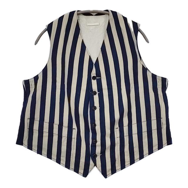 45R/45rpm 8111028 セーラーヒッコリー908VEST 定価44000円 ベスト レディース フォーティーファイブアールピーエム【中古】5-1021M△