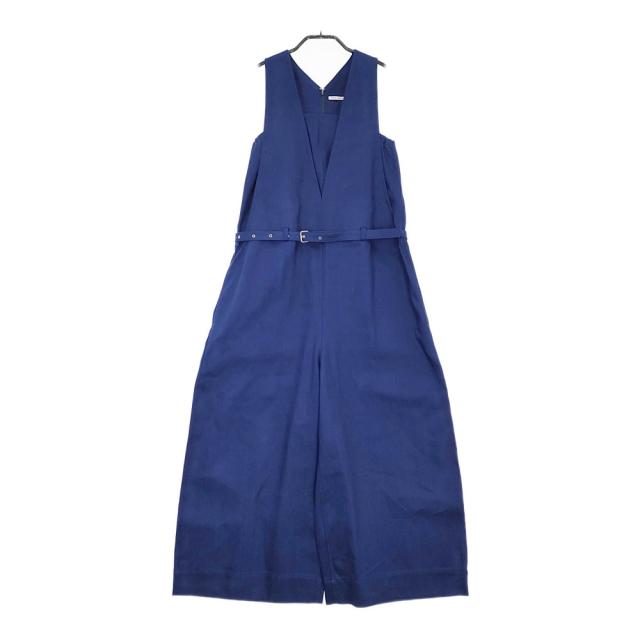 TENNE HANDCRAFTED MODERN V NECK ALL IN ONE ノースリーブオールインワン ブルー レディース テンハンドクラフテッドモダン【中古】5-0429S♪