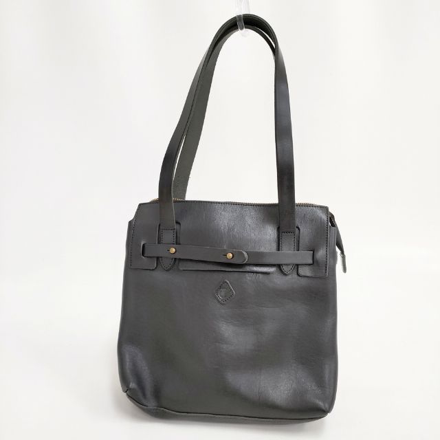 CLEDRAN なめし革 牛皮 トートバッグ 黒いこと レディース クレドラン【中古】6-0405G∞