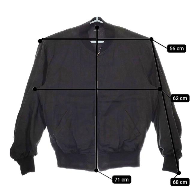 COMOLI リネンWクロスジップブルゾン Z01-01019 サイズ3