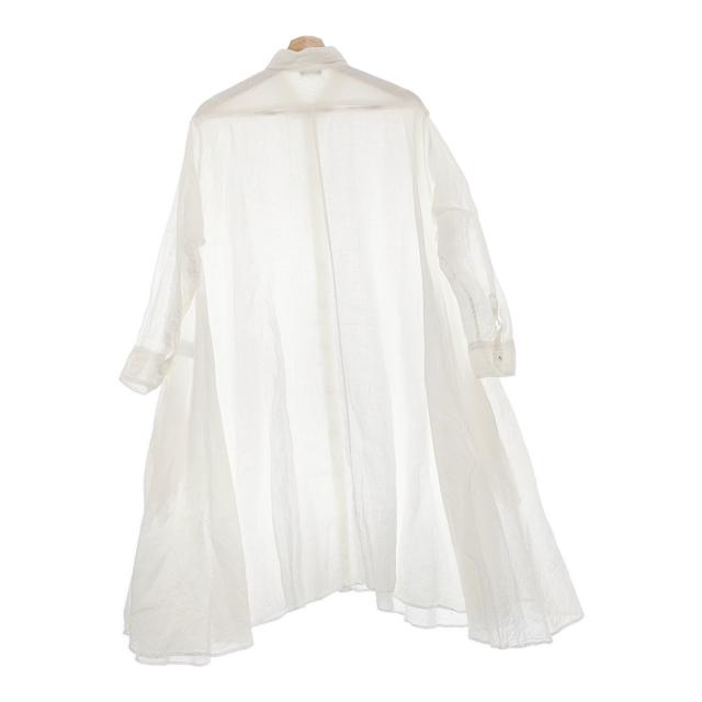 R&D.M.Co- LINEN HEMP GAUZE DRAPE LONG SHIRT チュニック ワンピース ホワイト レディース オールドマンズテーラー【中古】5-0131M♪_1