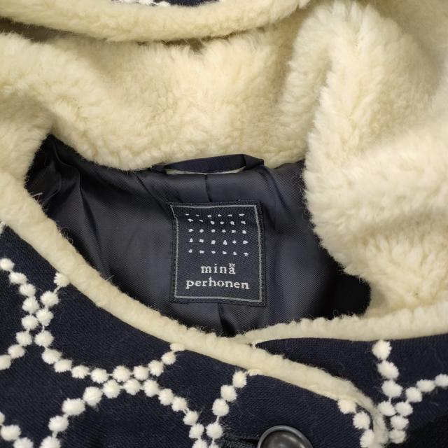 mina perhonen tambourine va6556 サイズ40 ダッフルコート ネイビー