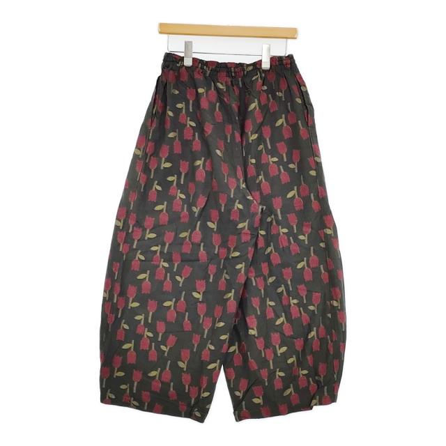 Needles H.D.Pant R/W Tulip Jacquard サイズ1 ヒザデルパンツ 定価40700円 25SS チャコールグレー レッド レディース ニードルス【中古】5-0902M♪