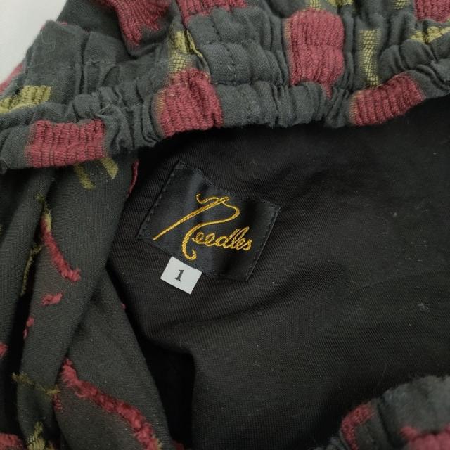 Needles H.D.Pant R/W Tulip Jacquard サイズ1 ヒザデルパンツ 定価40700円 25SS チャコールグレー レッド レディース ニードルス【中古】5-0902M♪
