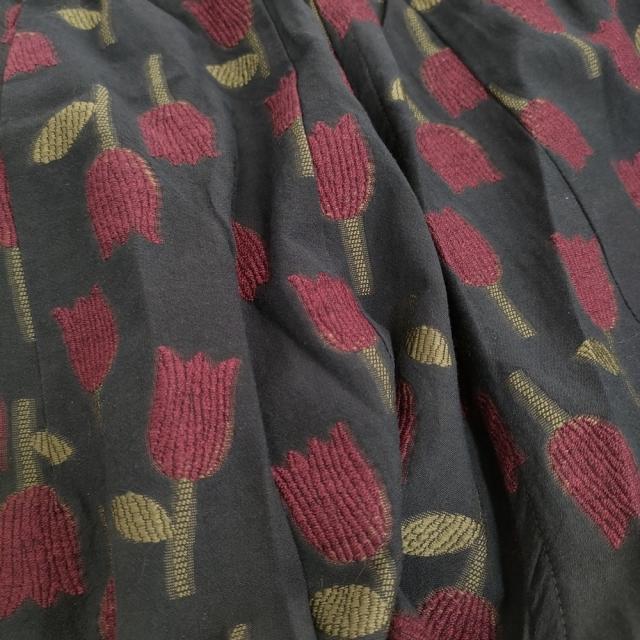 Needles H.D.Pant R/W Tulip Jacquard サイズ1 ヒザデルパンツ 定価40700円 25SS チャコールグレー レッド レディース ニードルス【中古】5-0902M♪