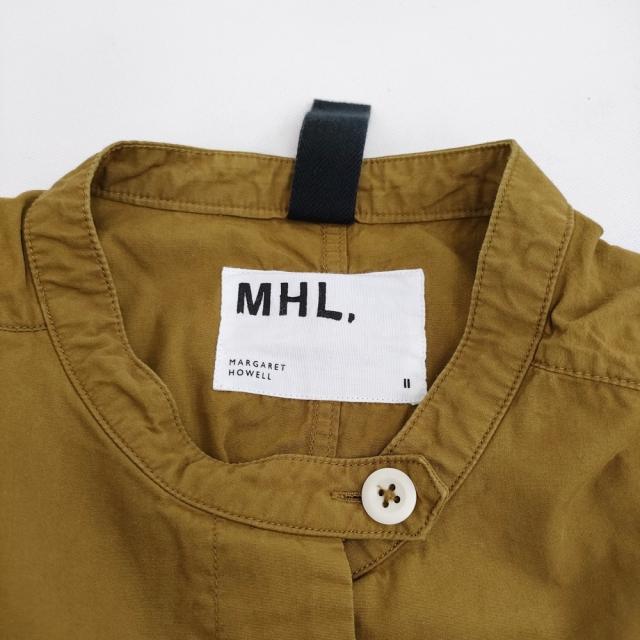 MHL. WASHED COTTON POPLIN Ochre サイズ2 プルオーバーシャツ