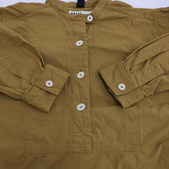 MHL. WASHED COTTON POPLIN Ochre サイズ2 プルオーバーシャツ