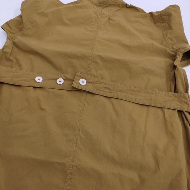 MHL. WASHED COTTON POPLIN Ochre 定価35200円 サイズ2 プルオーバーシャツワンピース 24SS ブラウン レディース エムエイチエル【中古】5-0902M♪ MHL. WASHED COTTON POPLIN Ochre サイズ2 プルオーバーシャツ