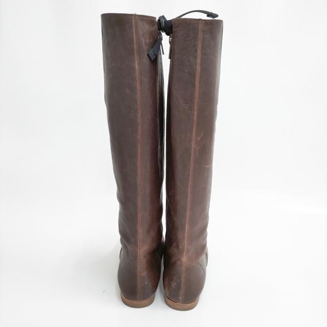 ebagos 22AW OTOME NO JUNJO レザー ロングブーツ サイズ4.5 ブーツ ブラウン レディース エバゴス【中古】5-1217T◎_2