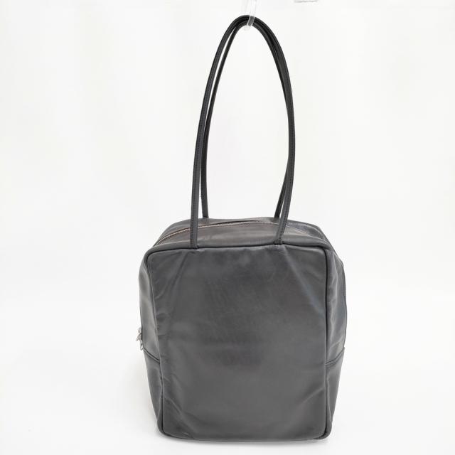 mormyrus GLOSS LEATHER TOTE グロスレザー トートバッグ（L）牛革 日本製 定価28600円 ボストンバッグ ブラック レディース モルミルス【中古】6-0331G◎