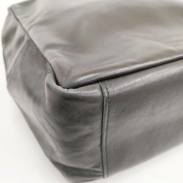 mormyrus GLOSS LEATHER TOTE グロスレザー トートバッグ（L）牛革 日本製 定価28600円 ボストンバッグ ブラック レディース モルミルス【中古】6-0331G◎_5