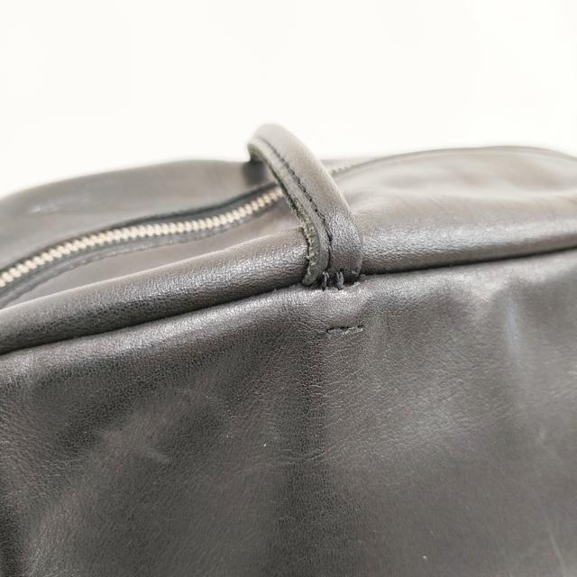 mormyrus GLOSS LEATHER TOTE グロスレザー トートバッグ（L）牛革 日本製 定価28600円 ボストンバッグ ブラック レディース モルミルス【中古】6-0331G◎_6