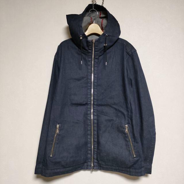 DRESSTERIOR 新品 ライトオンスデニムジップアップパーカー 定価35200円 ジャケット ネイビー メンズ ドレステリア【中古】4-1028M∞の通販は 11,068円