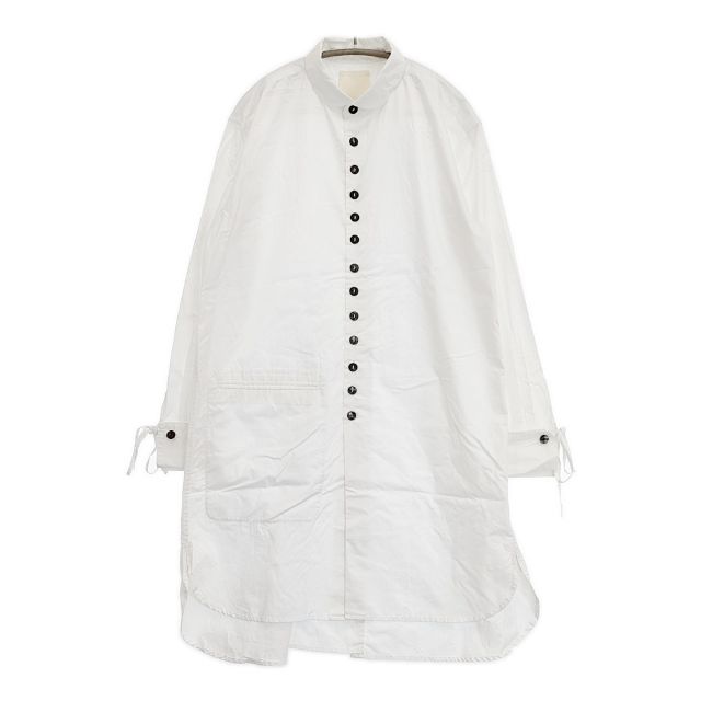 Omar Afridi イングランド製 コットン シャツワンピ ワンピース ホワイト レディース オマールアフリディ【中古】5-0827M∞