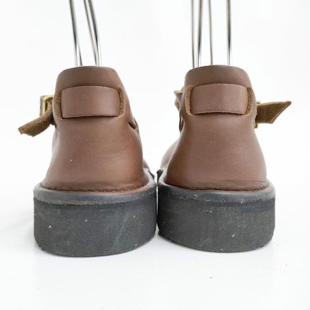 AURORA SHOES 未使用 Chinese Mary Jane  チャイニーズメリージェーン 定33000円 5.5C 靴 ブラウン レディース オーロラシューズ【中古】5-0523G♪