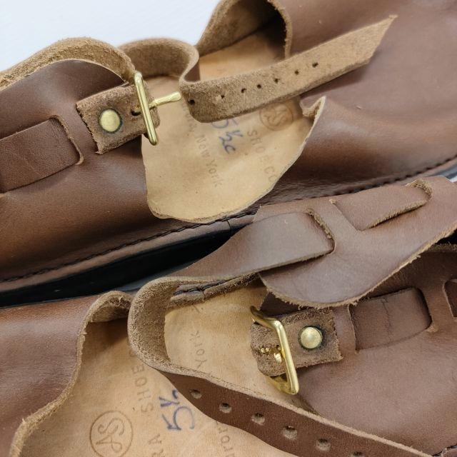 AURORA SHOES 未使用 Chinese Mary Jane  チャイニーズメリージェーン 定33000円 5.5C 靴 ブラウン レディース オーロラシューズ【中古】5-0523G♪