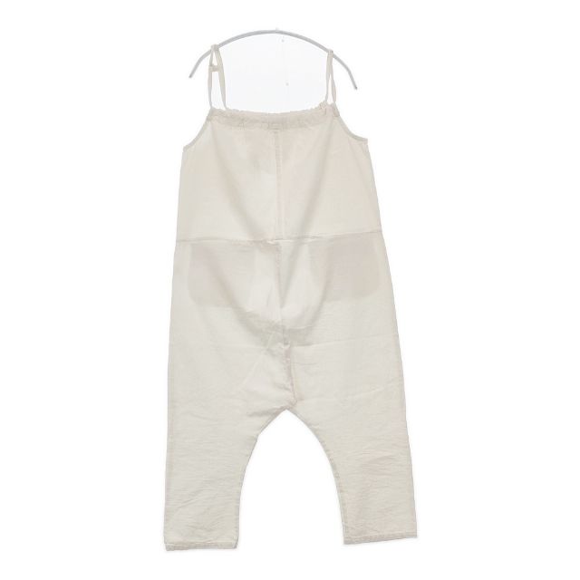 ヤンマ産業/YAMMA 紐付きサロペットパンツ 綿 コットン サロペット オフホワイト レディース ヤンマ産業【中古】6-0415M∞_1