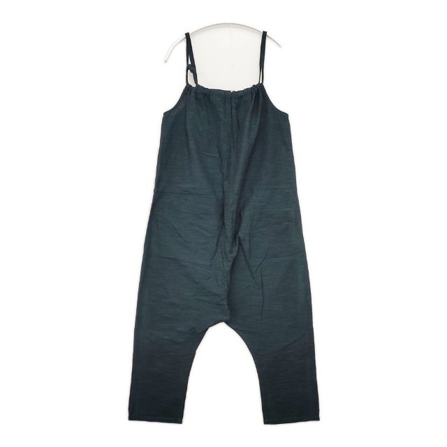 ヤンマ産業/YAMMA 紐付きサロペットパンツ 綿 コットン サロペット グリーン レディース ヤンマ産業【中古】6-0415M∞_1