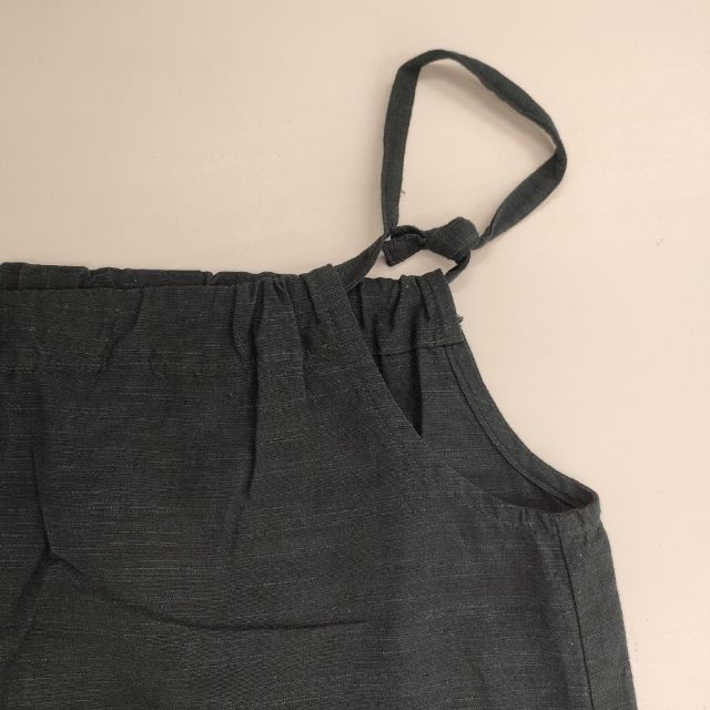 ヤンマ産業/YAMMA 紐付きサロペットパンツ 綿 コットン サロペット グリーン レディース ヤンマ産業【中古】6-0415M∞_4