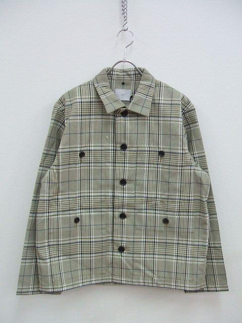 ATHA/A1901-T-04/PL/CO HIGH DENSITY FIELD JACKET/チェックフィールドジャケット/アタ/定価51000円【中古】【メンズ】1-0611M♪の通販は 6,622円