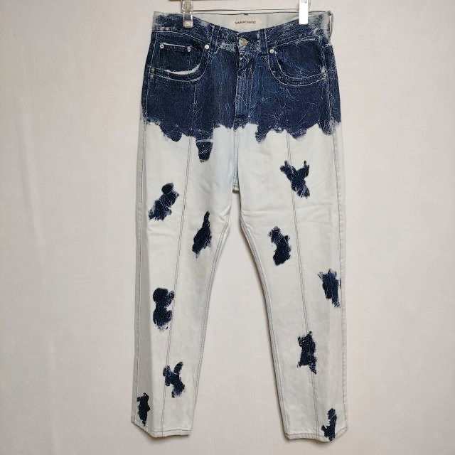 NAMACHEKO 新品  RENAS DENIM JEANS 定価52800円 ジーンズ デニムパンツ 23SS ブルー ホワイト メンズ ナマチェコ【中古】3-1221G∞の通販は