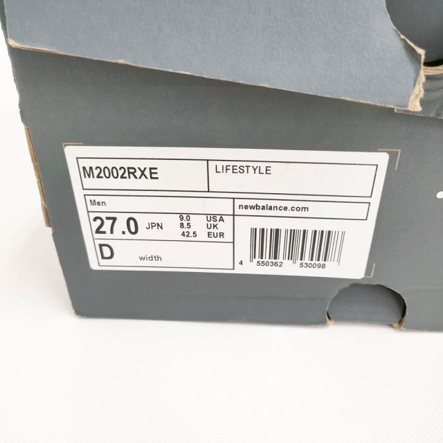 NEW BALANCE/BEAMS BEAMS別注 M2002RXE 27cm ゴアテックス スニーカー チャコールグレー メンズ ニューバランス/ビームス【中古】5-1128G♪_7