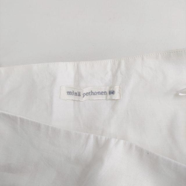 mina perhonen pilli zs5232 サイズ40 シルクコットン ロングスカート ホワイト レディース ミナペルホネン【中古】4-0630M♪_2