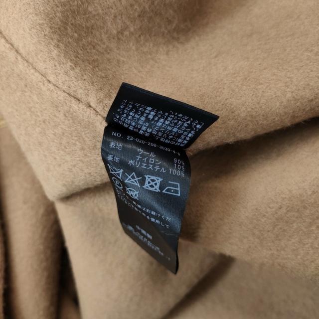 Spick and Span SUPER110S ダブルビーバー ストールセットコート 23AW キャメル レディース スピックアンドスパン【中古】4-1207A♪_4