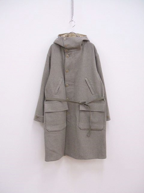 ULTERIOR REVERSIBLE HOODED COAT US ARMY スノーパーカー リバーシブル コート グレー ベージュ アルテリア【中古】2-1126