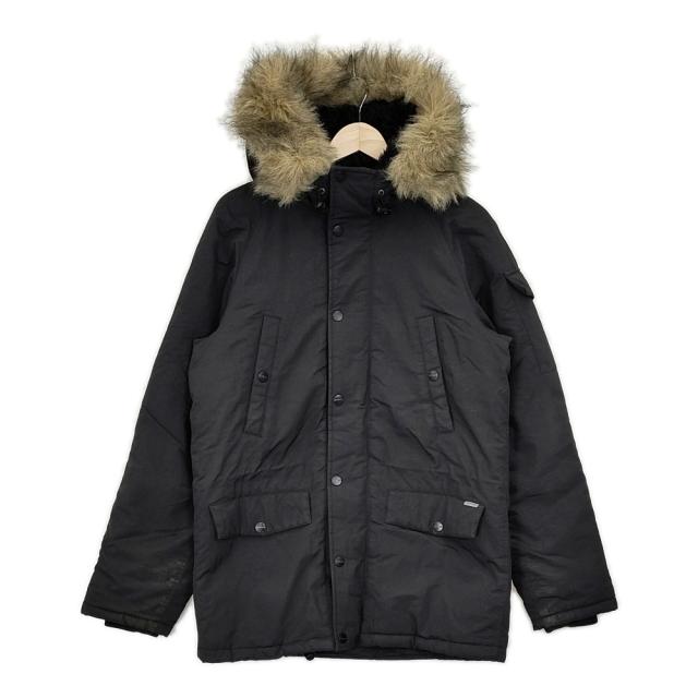 Carhartt ANCHORAGE PARKA N3-Bタイプ フェイクファー 中綿 ジャケット ブラック メンズ カーハート【中古】5-1020A◆