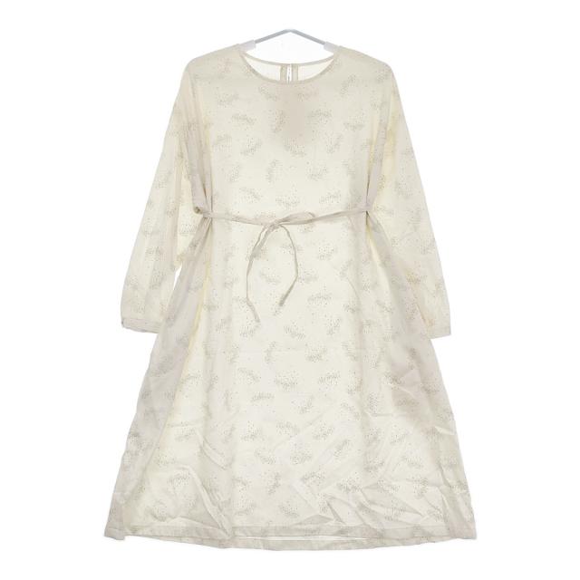 Sally Scott 未使用品 Spill ○△□柄 定価49500円 サイズ9 ワンピース アイボリー レディース サリースコット【中古】5-0323M♪