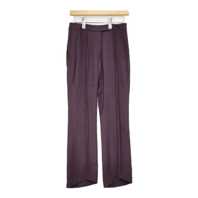 JOHN GALLIANO セミフレア センターシーム スラックス パンツ 初期 90年代 パープル レディース ジョンガリアーノ【中古】5-1020G∞