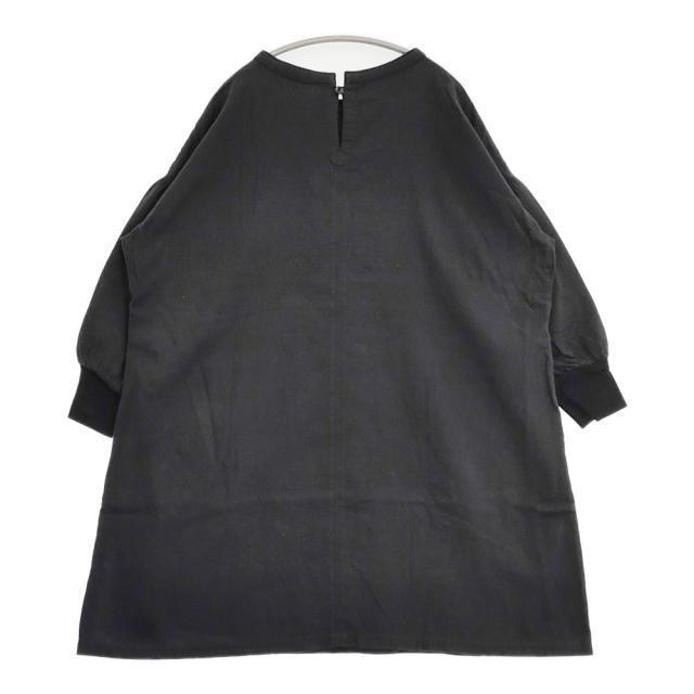 gungendo ワークワンピース 石見銀山 コットン 袖リブ 日本製 ワンピース ブラック レディース 群言堂【中古】6-0525M△_1