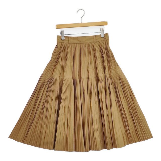45R/45rpm ダンプのプリーツスカート 定価53900円 ロングスカート ベージュ レディース フォーティーファイブアールピーエム【中古】5-1124M∞