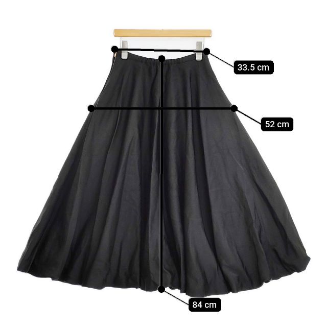 Deuxieme Classe Dashing ロングスカート 23SS ブラック レディース ドゥーズィエムクラス【中古】5-1124M∞_5