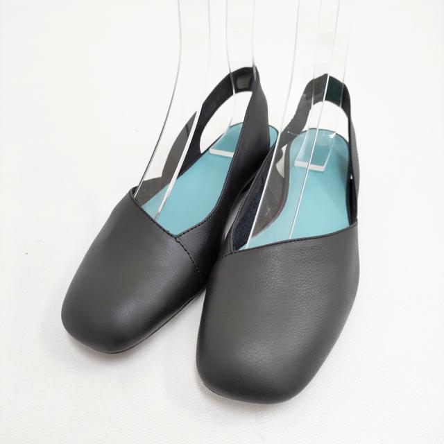 CAMPER Casi Myra カシマイラフラットシューズ Ortholite社 スリングバック 定価24200円 シューズ・靴 ブラック レディース カンペール【中古】5-1127G◎