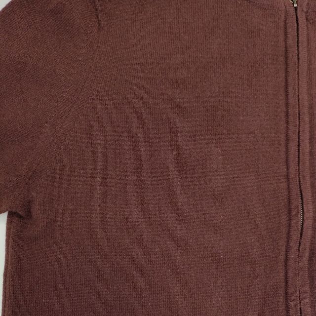 HERMES カシミヤ カデナジップアップ スコットランド製 ニット