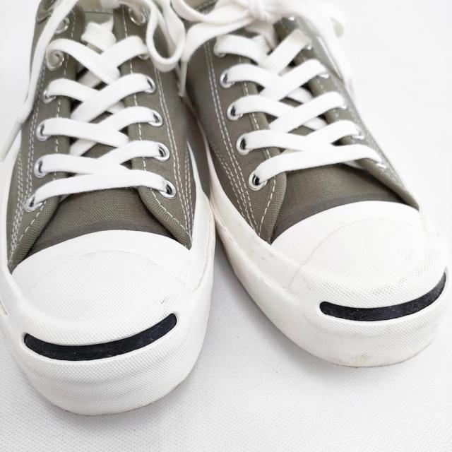 CONVERSE ADDICT ジャックパーセル 23.5cm キャンバス スニーカー カーキ レディース コンバース【中古】5-1127G◎