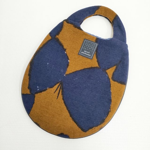 mina perhonen va9101 slow dance uzura bag ウズラ トートバッグ ブラウン ネイビー レディース ミナペルホネン【中古】5-1122G∞