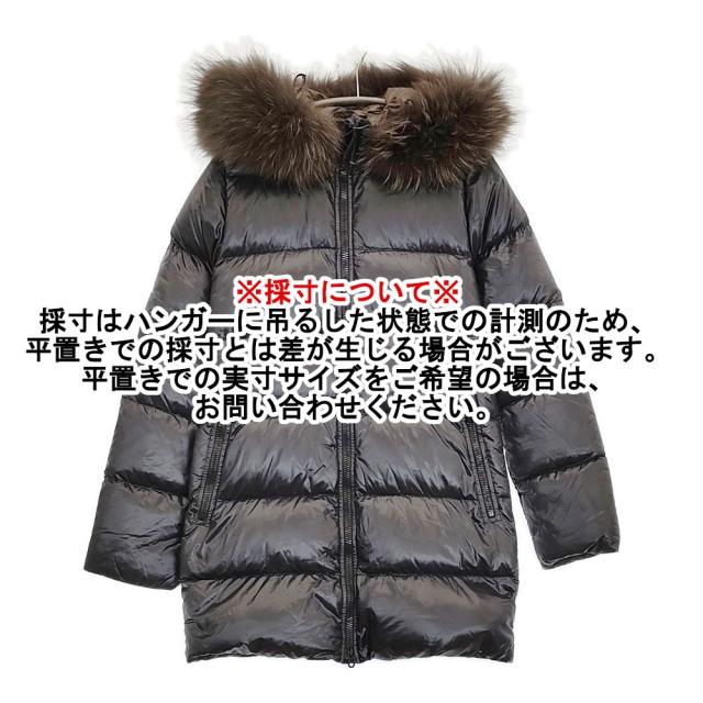 DUVETICA KAPPA フィンラクーンファー サイズ40 FEN エフイーエヌ D.037.00 ダウンジャケット ブラック レディース デュベティカ【中古】5-1127A♪_5