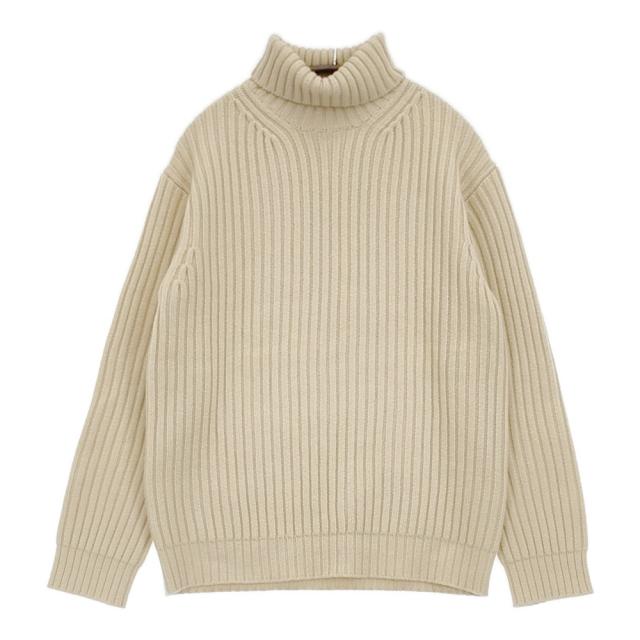 ARTS&SCIENCE Turtle neck rib knit タートルネックリブニット カシミヤ 0233-U8031-K031 セーター アイボリー メンズ アーツ&サイエンス【中古】6-0106T♪