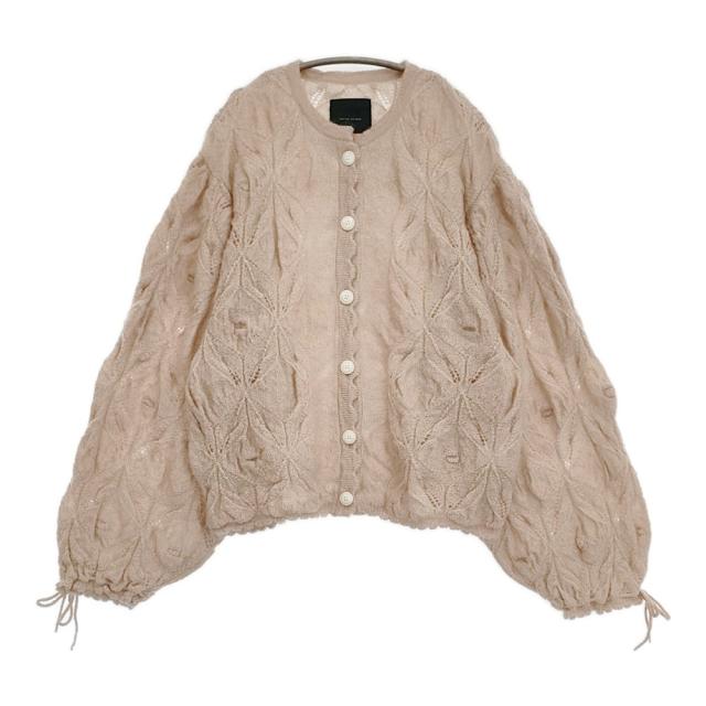 native village モヘアニットカーディガン 33243-07105 クルーネック カーディガン ピンク nude pink レディース ネイティブヴィレッジ【中古】6-0309T♪