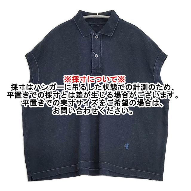45R/45rpm カノコのMキャミポロ（インディゴ） ポロシャツ フレンチスリーブ 定価25300円 ポロシャツ ネイビー レディース フォーティーファイブアールピーエム【中古】6-0515S◎_7
