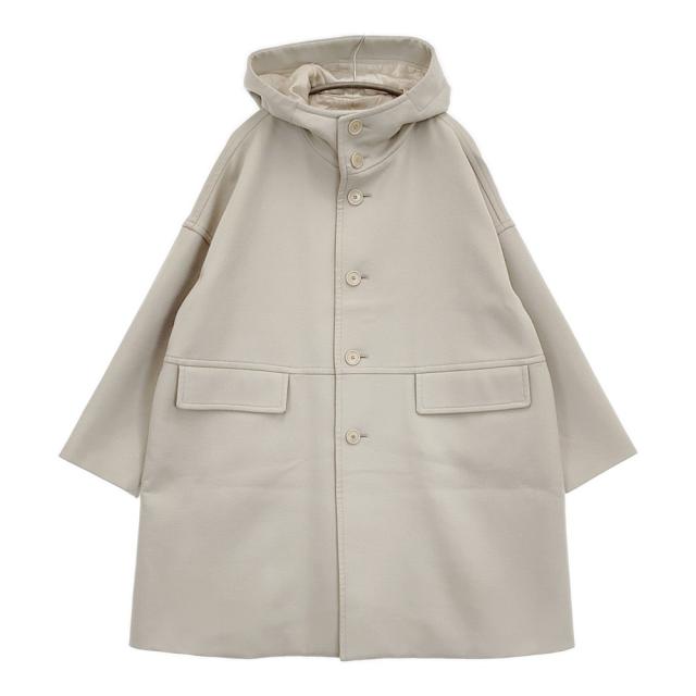 MACPHEE ライトメルトンフーデッドコート サイズ36 定価50600円 コート ライトベージュ レディース マカフィー【中古】6-0126T♪