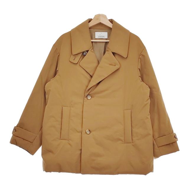 MY PATTED P COAT 中綿入り 定価49500円 223-61403 サイズ1 ピーコート キャメル レディース マイ【中古】4-1217T♪の通販は