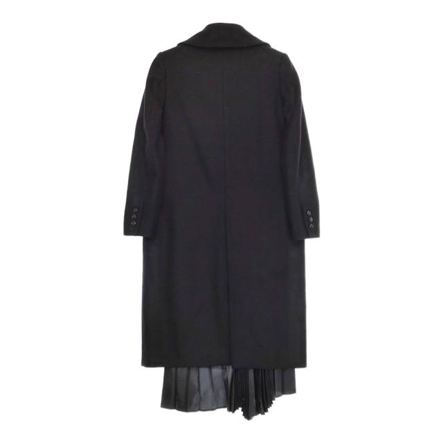 REKISAMI ラインドライブ筋目 ライダースコート 大きさ1 厚地の外套 黒いこと レディース レキサミ【中古】4-1217T♪